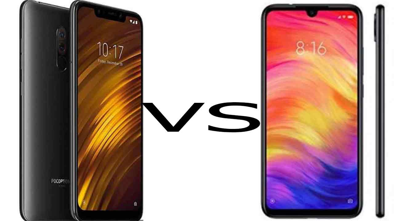 Xiaomi  Redmi Note 7 وXiaomi Pocophone F1 قارن بينهما وتعرف على التفاصيل